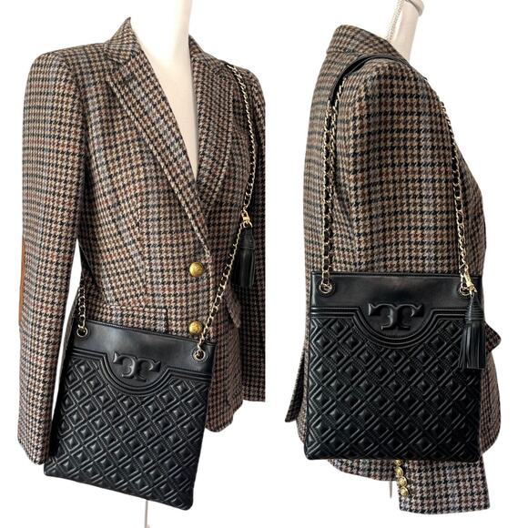 Tory Burch Fleming Quilted Leather Swingpack Crrossbody Shoulder Convertible Bag - Picture 6 of 10